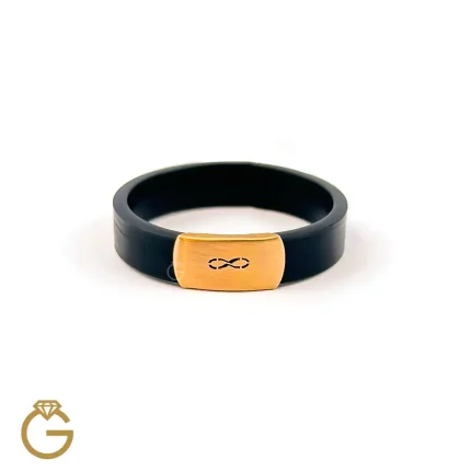 انگشتر-طلای-چرم-طرح-بینهایت