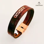 دستبند-چرم-و-طلا-کد-4