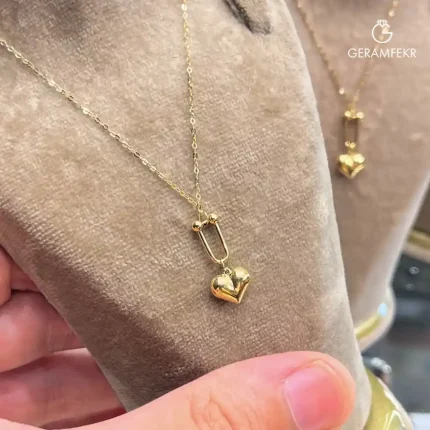 گردنبند-طلای-قلب-و-هرمس