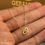 گردنبند-طلای-قلب-و-هرمس