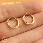 گوشواره حلقه ای تراش
