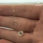 گردنبند طلای گل زر