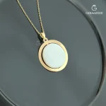 آویز-طلای-دایره-با-صدف