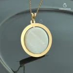 آویز-طلای-دایره-با-صدف