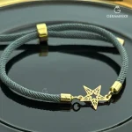 دستبند-مارشال-فیلی-با-پلاک-طلای-ستاره