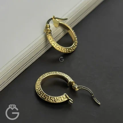 گوشواره طلای پروفیل طرح ورساچه