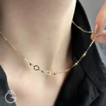 گردنبند طلای طرح ونکلیف