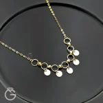 گردنبند طلای گوی و سکه