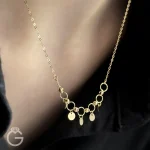گردنبند طلای گوی و سکه