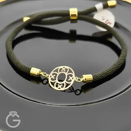 دستبند طلای مارشال گل کد 31095