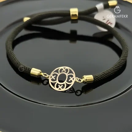 دستبند طلای مارشال گل کد 31095