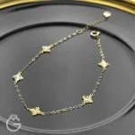 دستبند طلای گل کد 31294