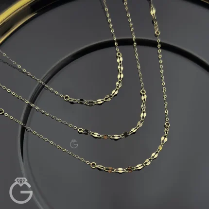 گردنبند طلای 3 رج گوی