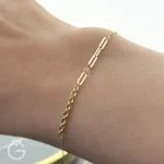 دستبند طلای گل لوکس کد 31863