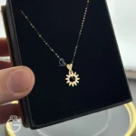 مدال طلای لیزری گل کد 32040