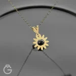 مدال طلای لیزری گل کد 32040