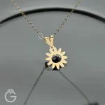 مدال طلای لیزری گل کد 32040