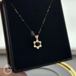 مدال طلای لیزری گل کد 32047