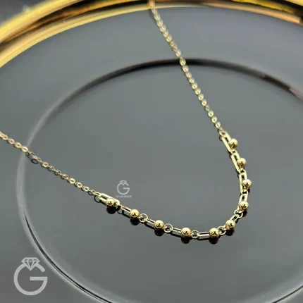 گردنبند طلای گوی و هرمس لوکس 2