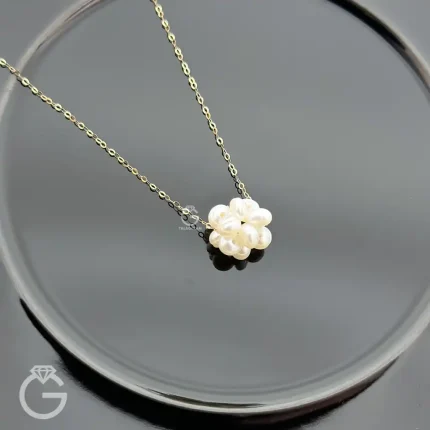 گردنبند مروارید طبیعی (کار دست)