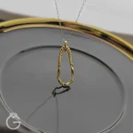 آویز طلای اشک طرح دار کد 34027