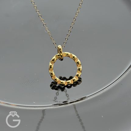 آویز طلای دایره کد 33928