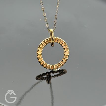 آویز طلای دایره کد 34051