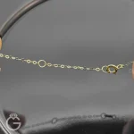 گردنبند طلای گل سنگی کد 34211